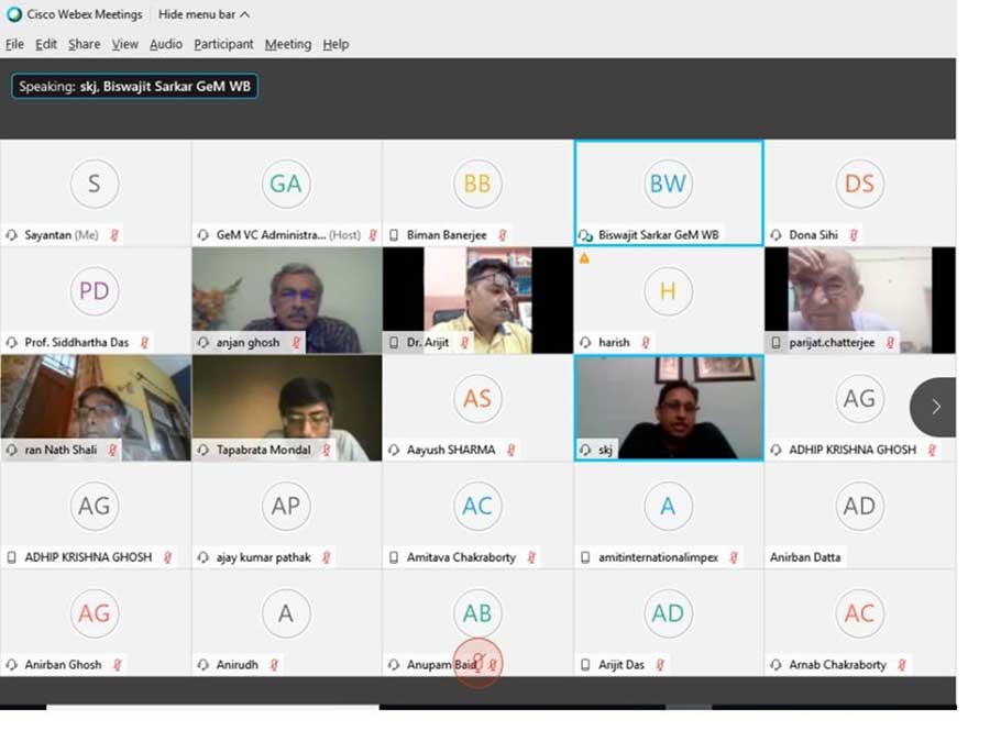 Participants at the Interactive GeM Webinar